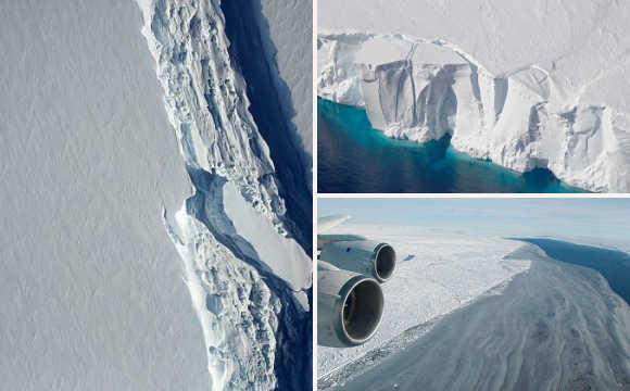 史上最大冰山脱离南极 接近上海市面积