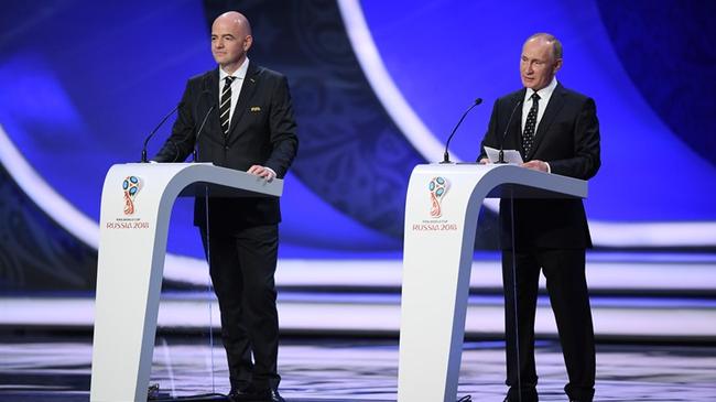 普京世界杯抽签现场感言:感谢俄罗斯过去7年的