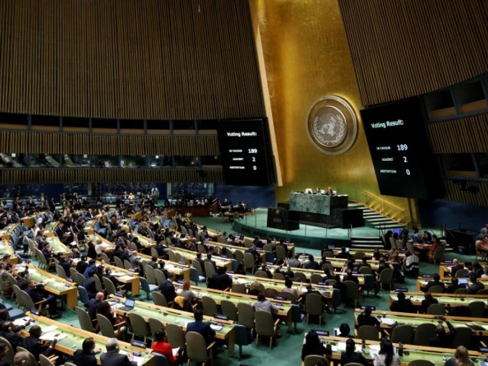 联合国压倒性通过决议 敦促美国终止对古巴禁