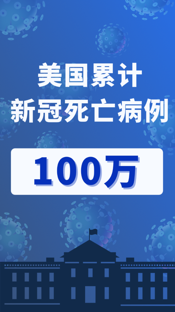 "今天,我们纪念一个悲剧性里程碑:100万美国人死于新冠