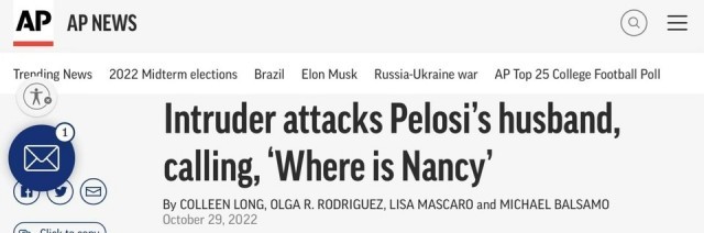 佩洛西丈夫遇袭 外媒:“美国政治正在溃烂”_fororder_1