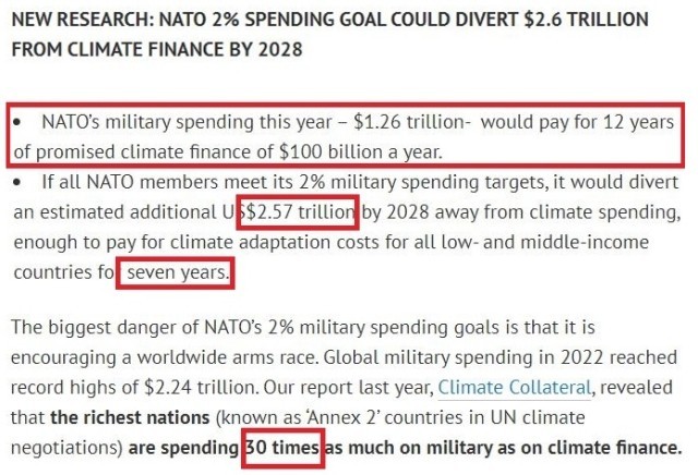对乌军事援助远超气候援助资金 专家:气候已成为战争的最新受害者