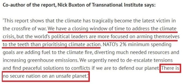 对乌军事援助远超气候援助资金 专家:气候已成为战争的最新受害者