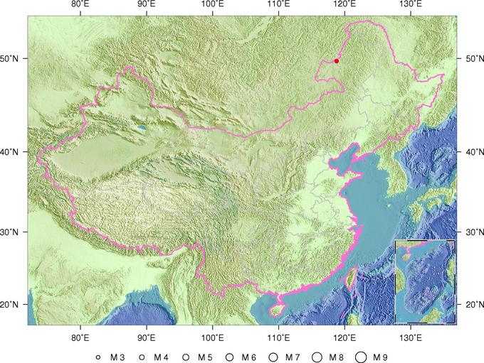 内蒙古呼伦贝尔发生3.2级地震 震源深度20千米