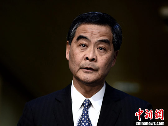 资料图：香港特别行政区行政长官梁振英。<a target='_blank' href='http://www.chinanews.com/' _fcksavedurl='http://www.chinanews.com/'></table>中新社</a>记者 谭达明 摄