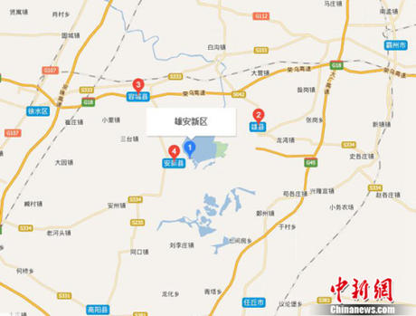 来自地图截图   任丘与安新县,雄县交界,根据河北日报报道,任丘市委图片