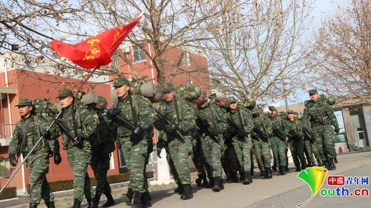 响应习主席训令 武警北京某部展开冬训热潮