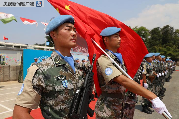 中国第22批赴刚果金维和部队官兵被联合国授予和平荣誉勋章