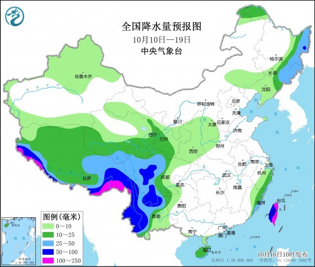 未来10天中东部大部地区气温偏低 江南华南气象干旱持续