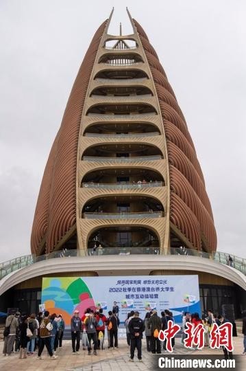 在蓉港澳台侨大学生参观成都熊猫基地。 刘忠俊 摄