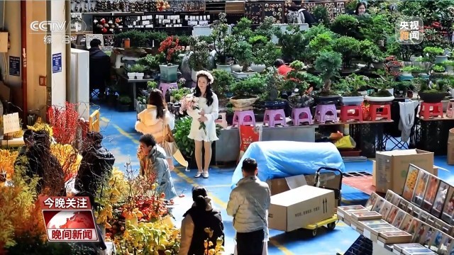 赶大集、逛花市元旦消费市场活力十足(图5)