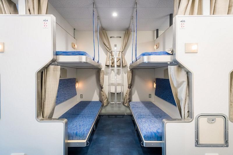 日本一新型火车旅馆走红卧铺车厢改造收费低廉