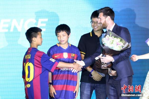 梅西开启中国行打造足球互动体验空间