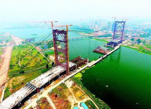 图文苏岭山大桥建设进度过半