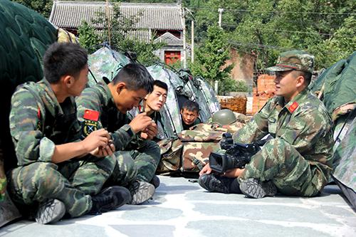 武警北京总队14支队建立警营电视台丰富官兵文化生活