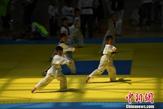 全国跆拳道联赛重庆开赛 2000余位选手激烈角