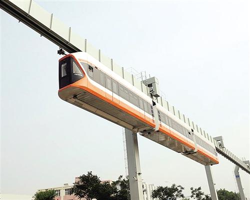 国内最高速空中列车下线