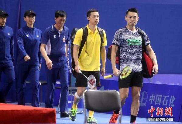 天津全运会羽毛球男团 北京队林丹2比0胜香港队胡赟