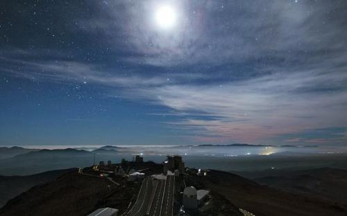 夜幕下的天文台:星垂平野阔 仰可观浩瀚星辰(图)