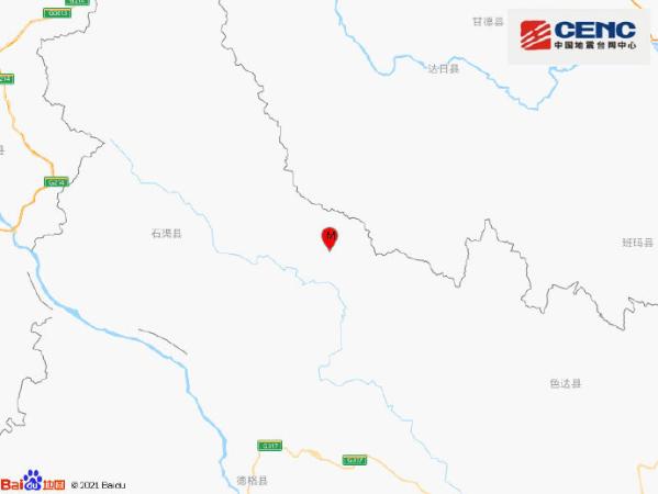 四川甘孜州石渠县发生40级地震震源深度7千米