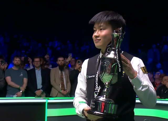 祝贺！赵心童夺得2026斯诺克巡回锦标赛冠军(图1)