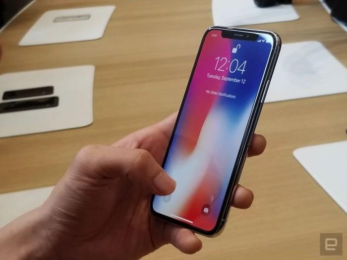 刘海全面屏无实体HOME键 iPhone X现场实拍