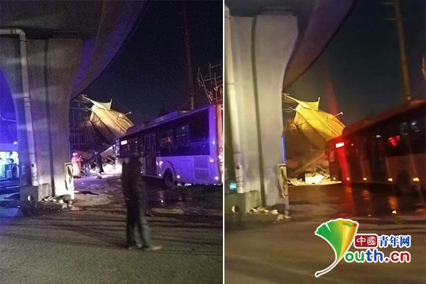 郑州一高架桥坍塌致一死八伤 施工路段负责人已被警方带走