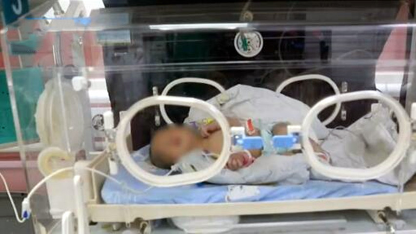 被遗弃女婴|心疼！江西南昌被遗弃女婴正在医院救治 警方介入调查