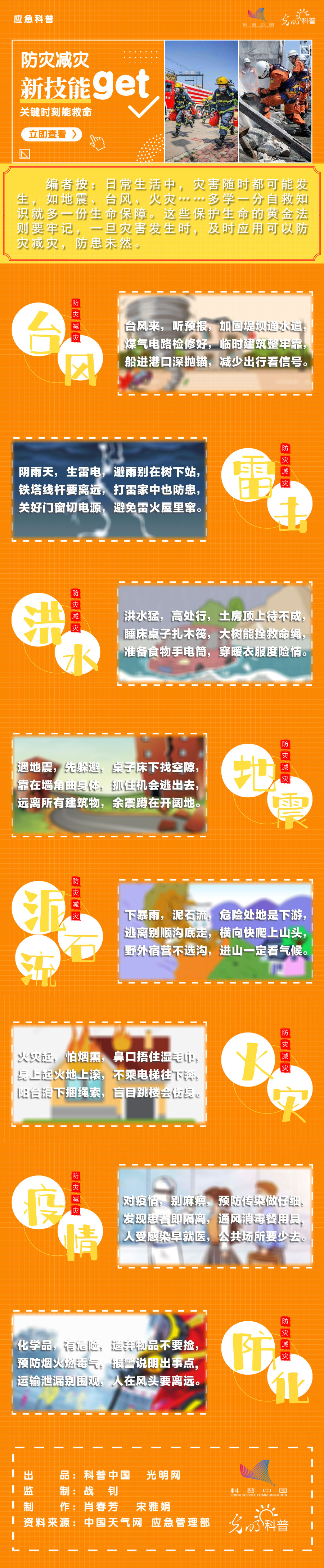 技能|【应急科普】防灾减灾新技能 关键时刻能救命