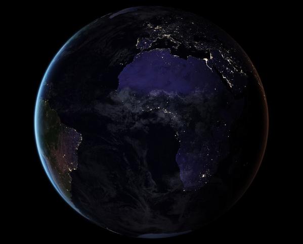 nasa公布地球夜景美图灯光璀璨震撼人心组图