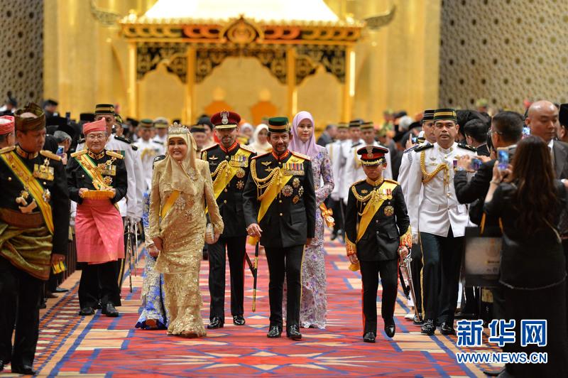 文莱庆祝苏丹71岁生日