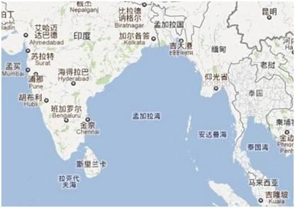 印度中国边境地图图片