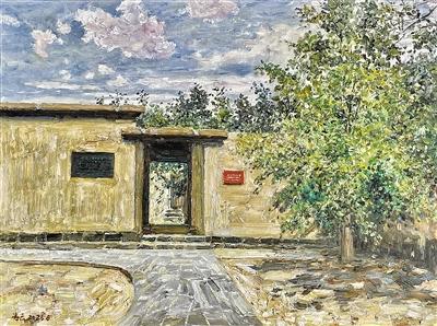 老红军(中国画) 绿染大别山(中国画) 何加林   党的百年光辉历程,激发