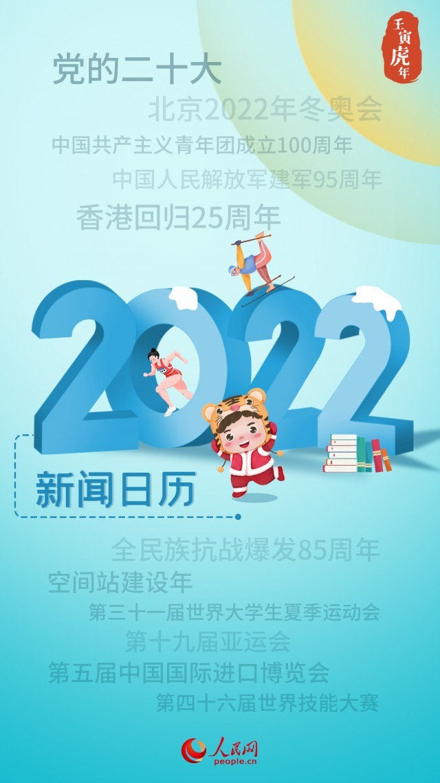 送你一份2022年新聞日曆