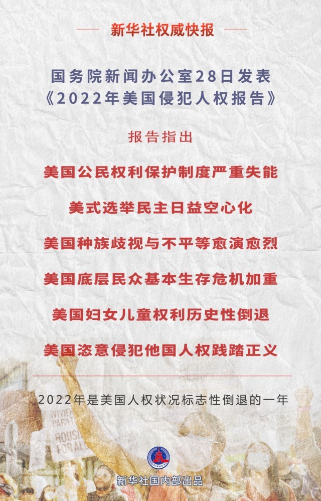 2022年美国侵犯人权报告发布