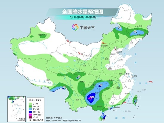西南华南等地雨水不下线 东北地区气温较常年偏低