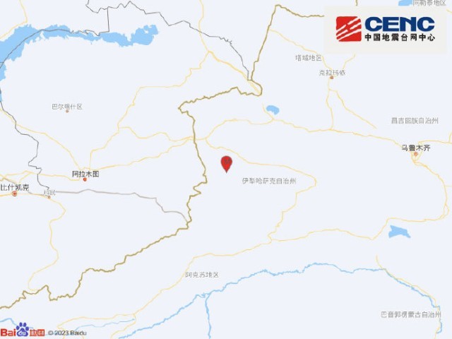 新疆伊犁州察布查尔县发生3.6级地震，震源深度20千米