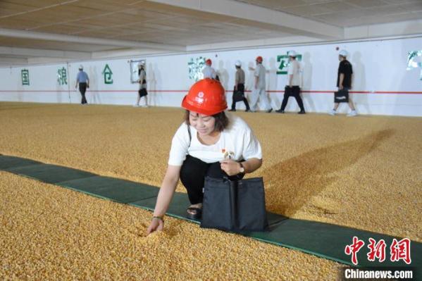 李爱平   顺着高达6米的铁梯,小心翼翼向上攀登,一分钟后,进入粮仓