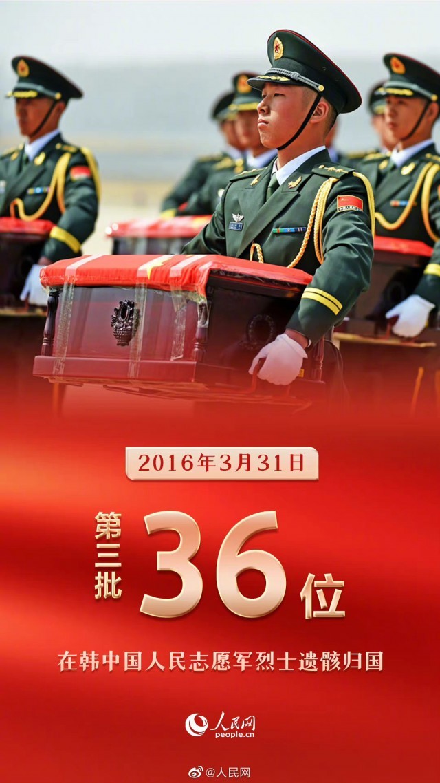 九张图回顾九批志愿军烈士遗骸回国