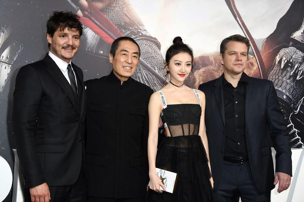 《长城》美国首映红毯 景甜马特达蒙亮相红毯__中国青年网