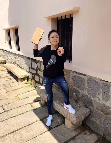 砖治各种不服蒋欣街头拿板砖秒变暴力表情包