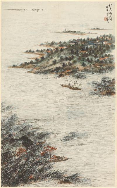 江流天地外山色有无中再回首