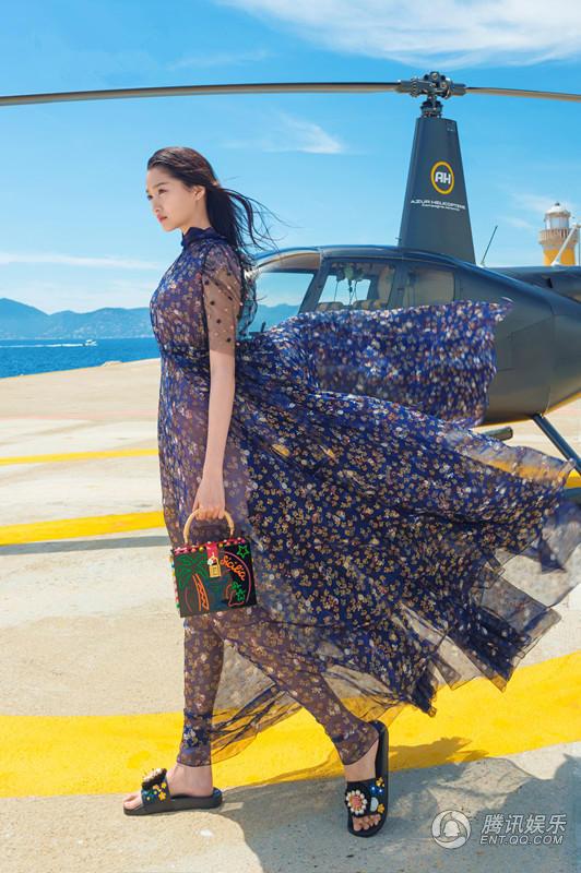 关晓彤戛纳大片赛超模 一半清甜一半高冷__中国青年网