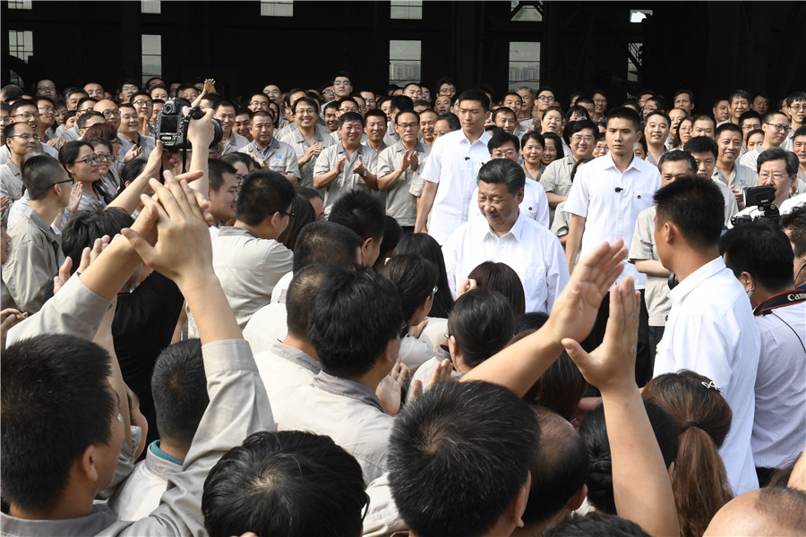 习近平总书记在山西考察企业强调发扬工匠精神