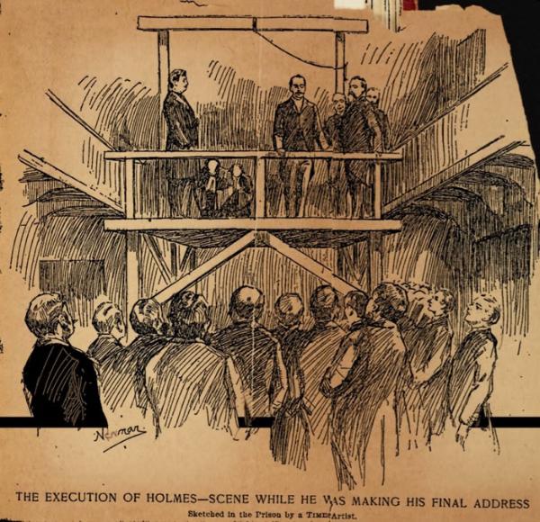 19世纪连环杀手美国开膛手H.H. Holmes开棺