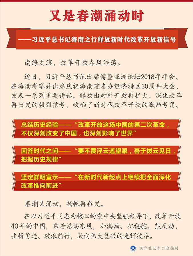 发表一系列重要讲话,释放出对外开放再扩大,深化改革再出发的强烈信号