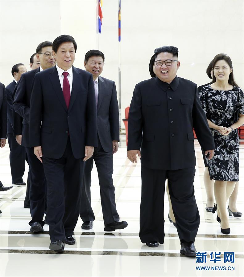 金正恩再次会见栗战书并为中国党政代表团举行欢迎活动