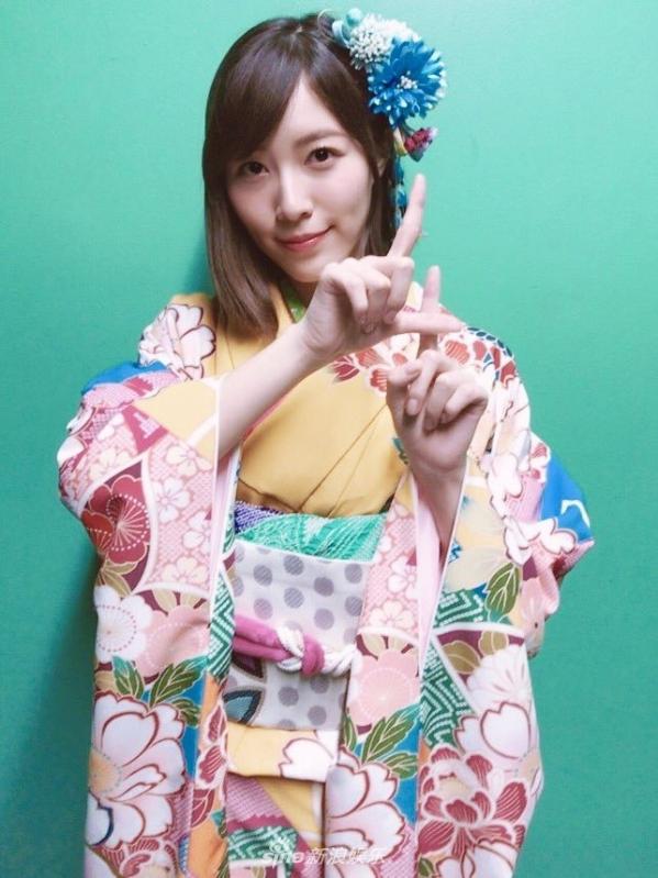 组图ske48松井珠理奈新年穿和服端庄典雅又大方