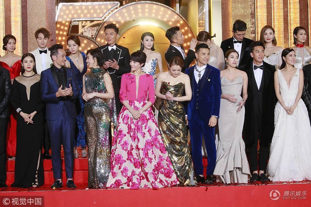 tvb台庆红毯众女星性感争艳